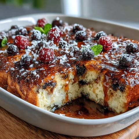 Blueberry Pancake Oven Bake