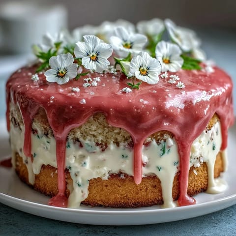 Spring Cake Floral Drip