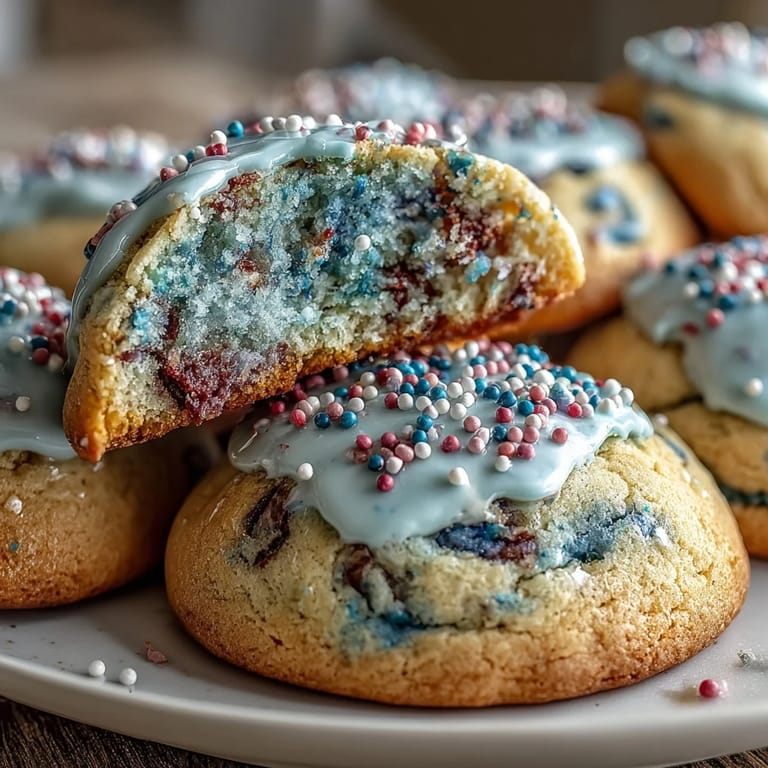 Buttery, melt-in-your-mouth cookies featuring dreamy pastel swirls, ideal for Cookie Run Kingdom fans and parties.